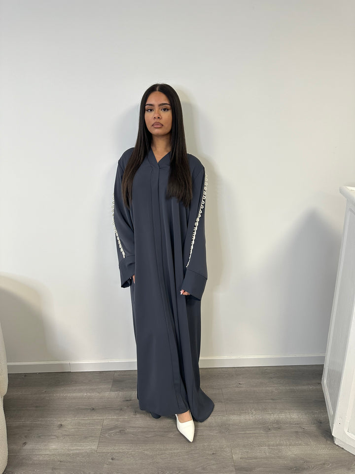 Abaya Perle Bleu