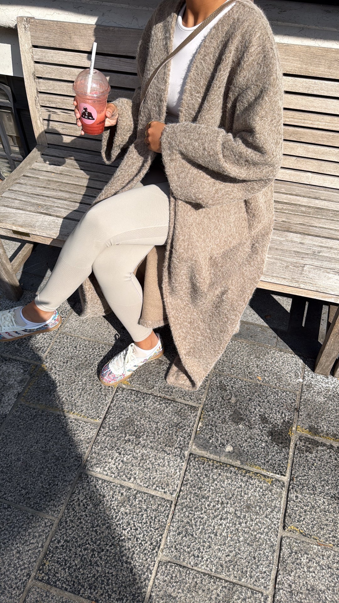Manteau gilet taupe