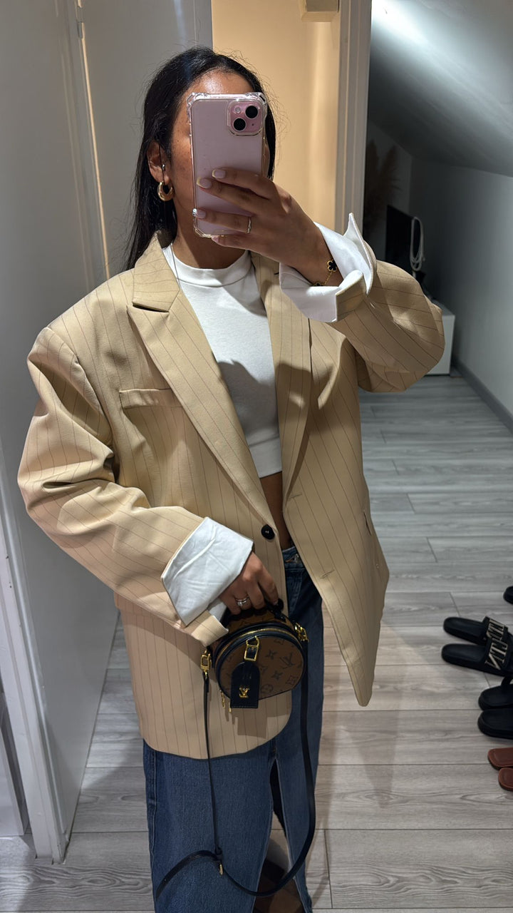 Blazer masculin beige qualité +