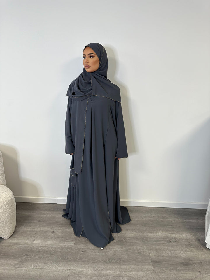 Abaya Dubai Gris