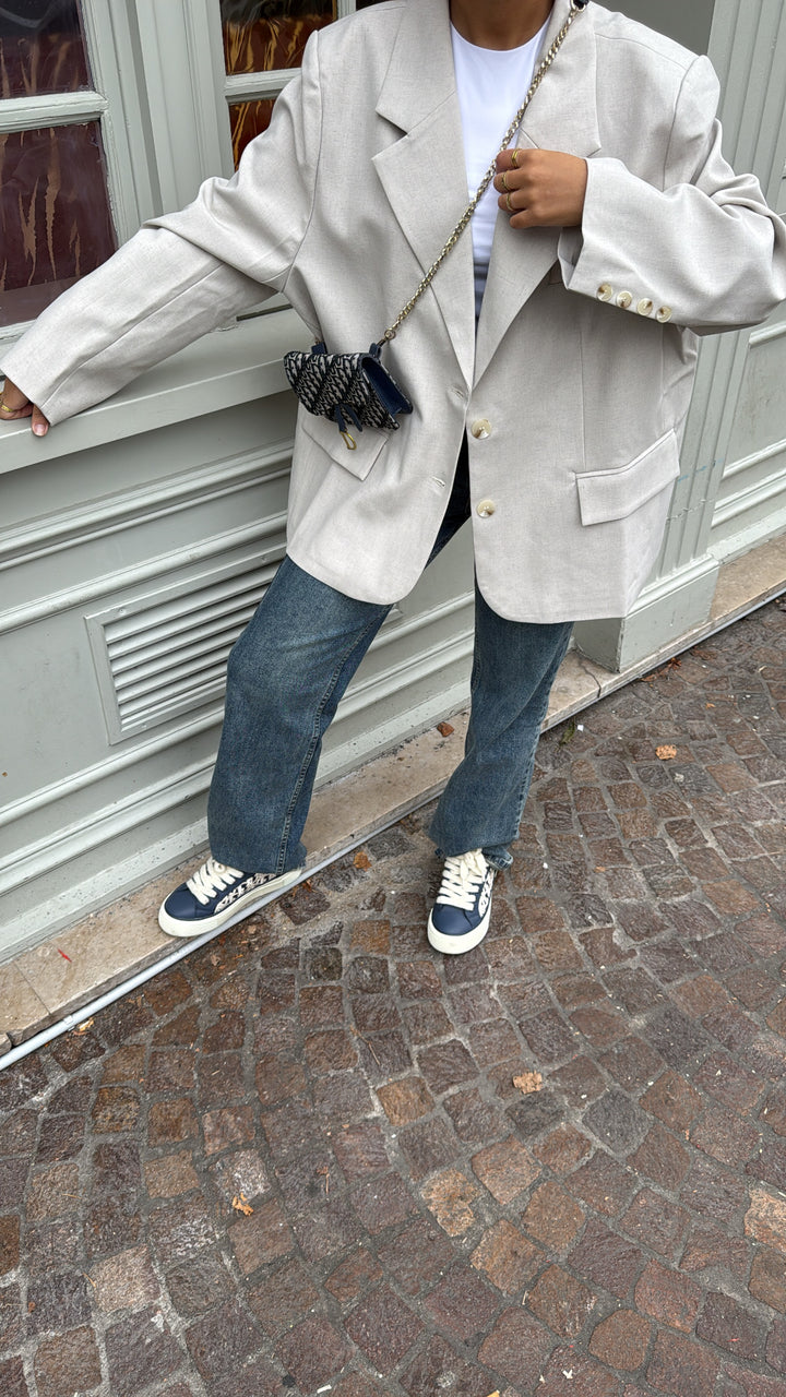 Blazer oversize beige