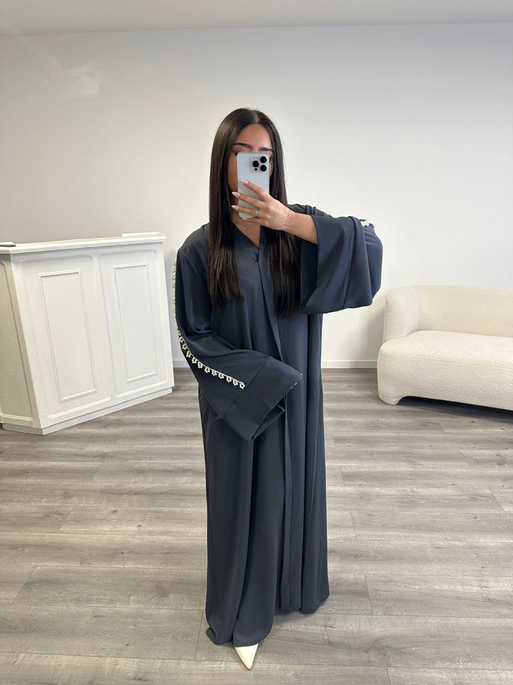 Abaya Perle Bleu