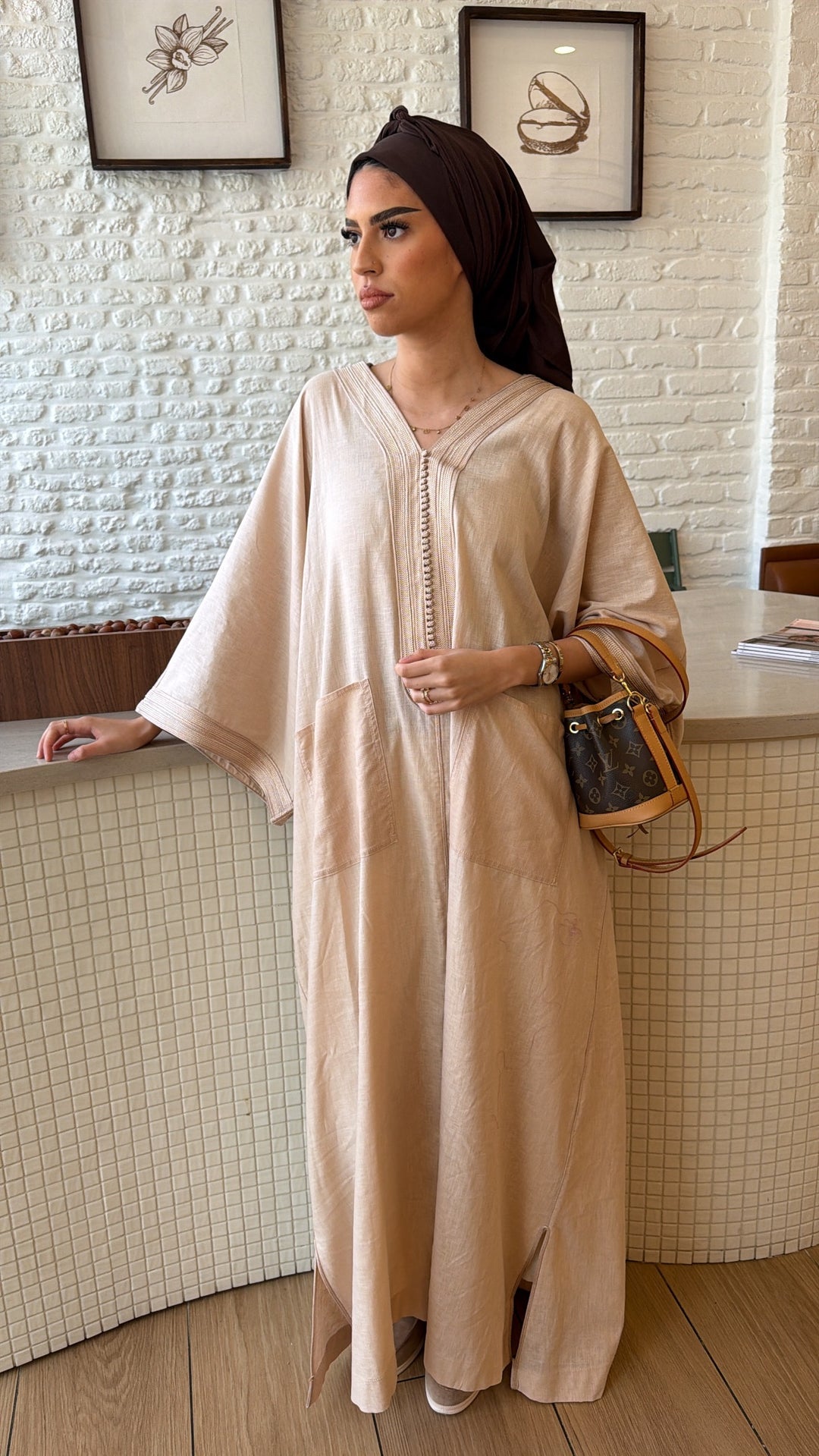 Gandoura NEYLA BEIGE
