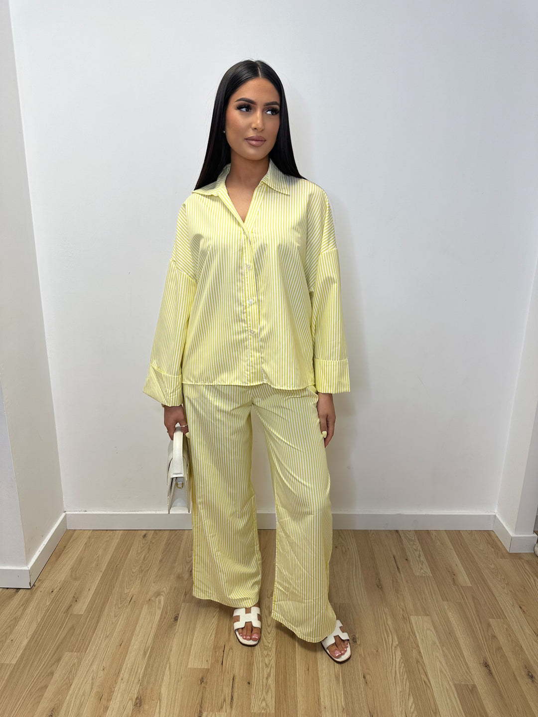 Ensemble chemise jaune