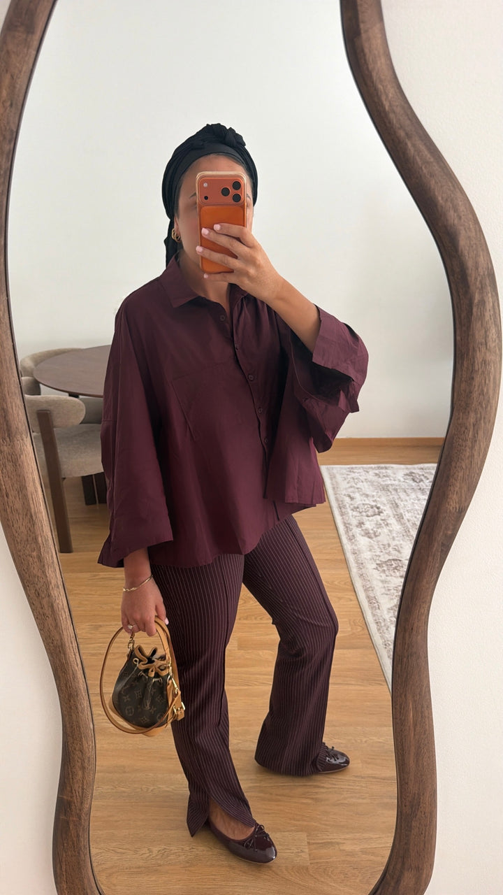 Chemise parfaite prune