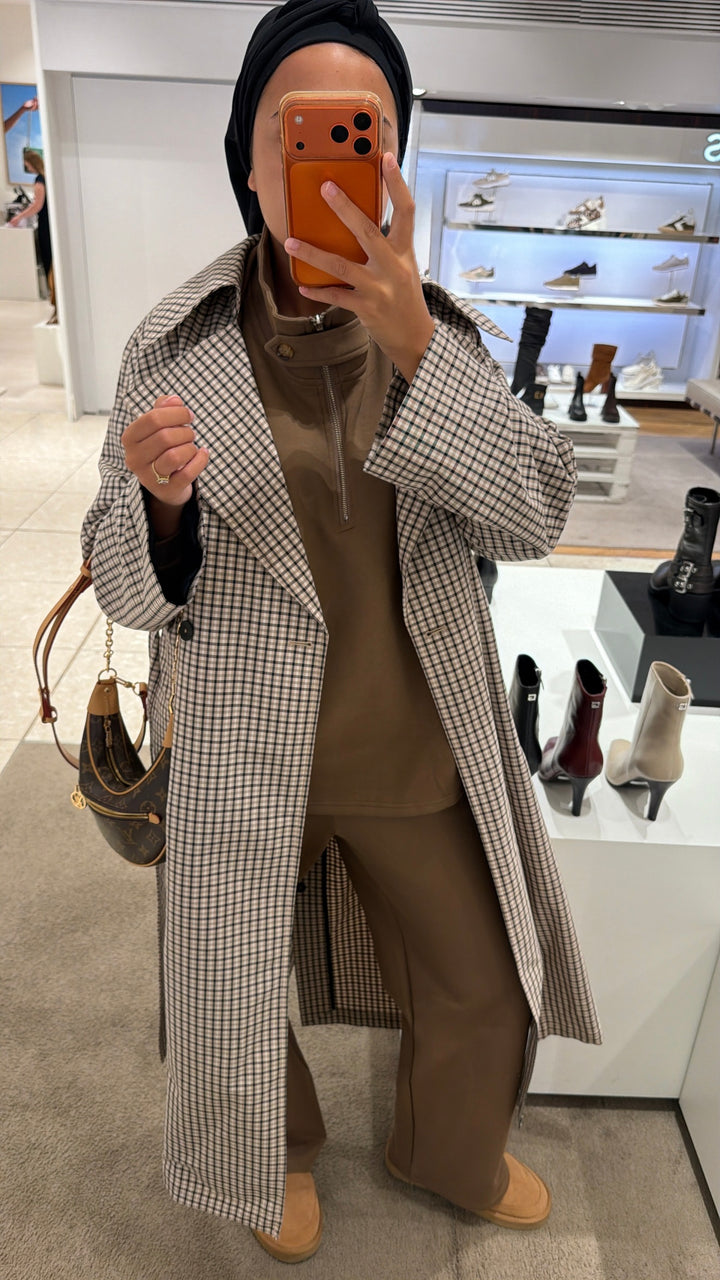 Ensemble Flora marron