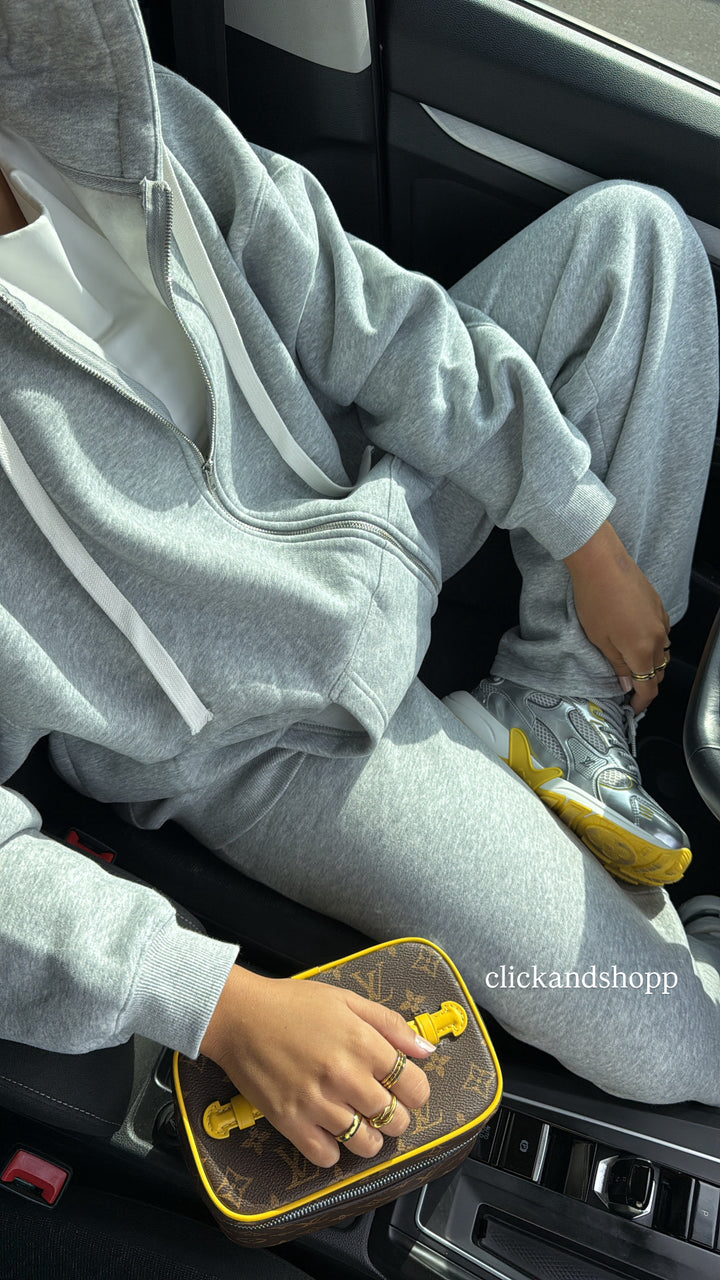 Veste ensemble jogging gris