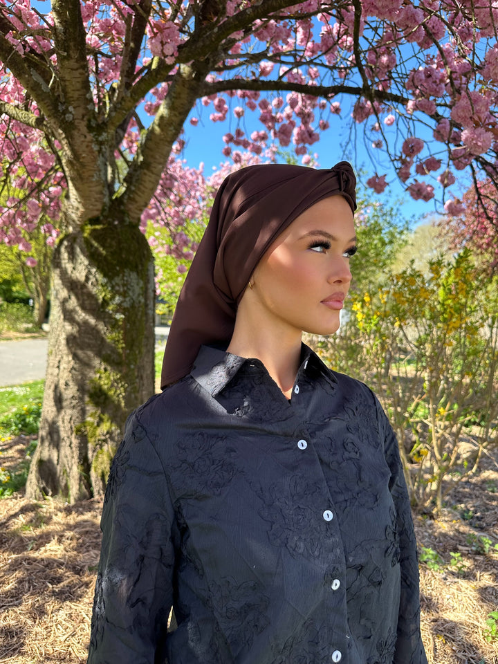 Carré de soie choco