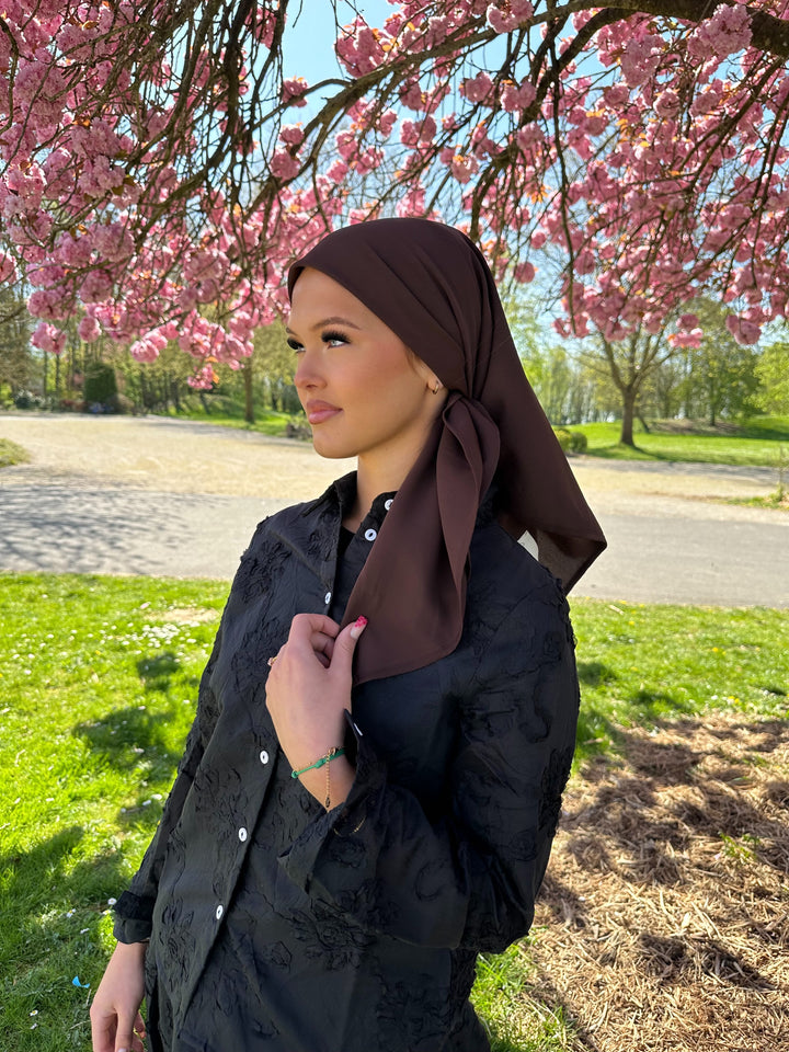 Carré de soie choco