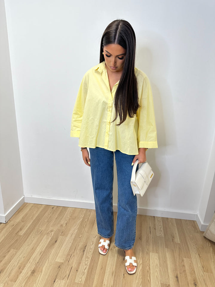 Chemise ample jaune