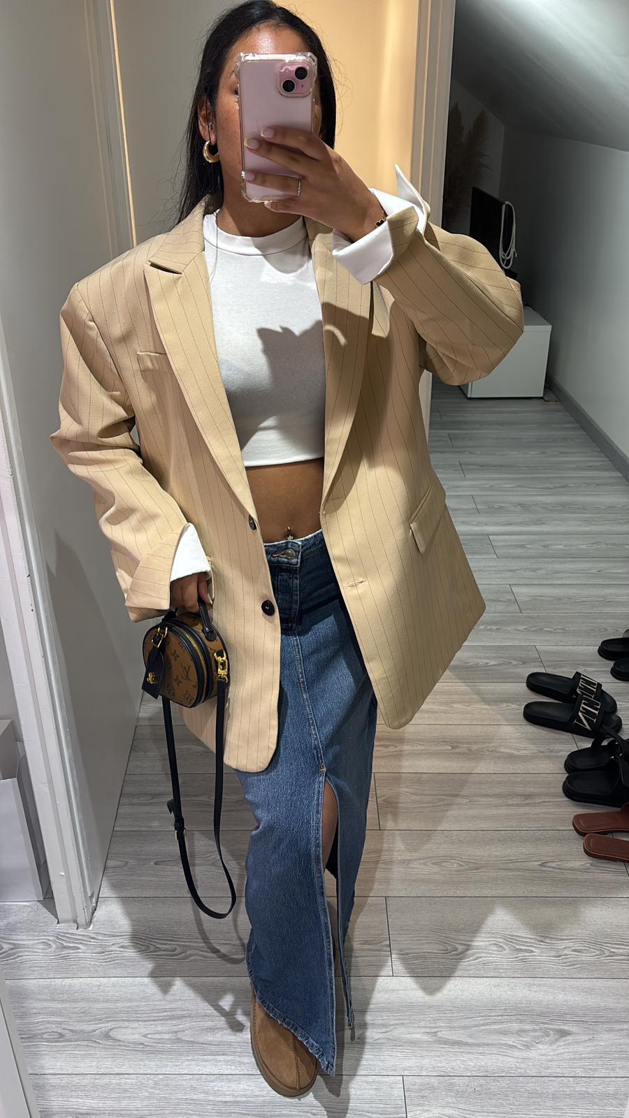 Blazer masculin beige qualité +