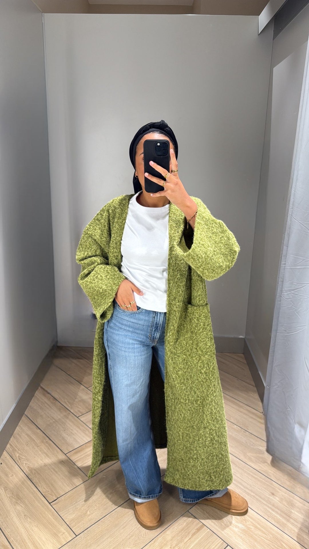 Manteau gilet olive