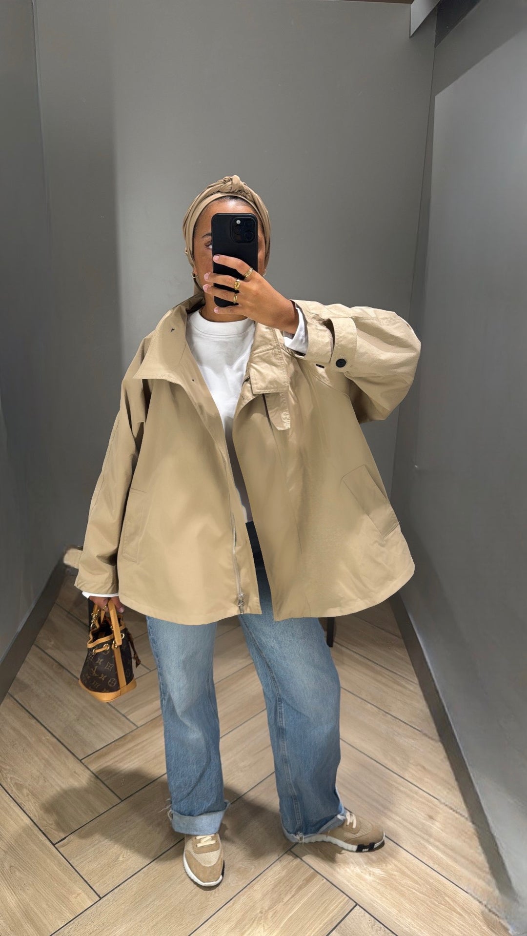 Veste trench beige
