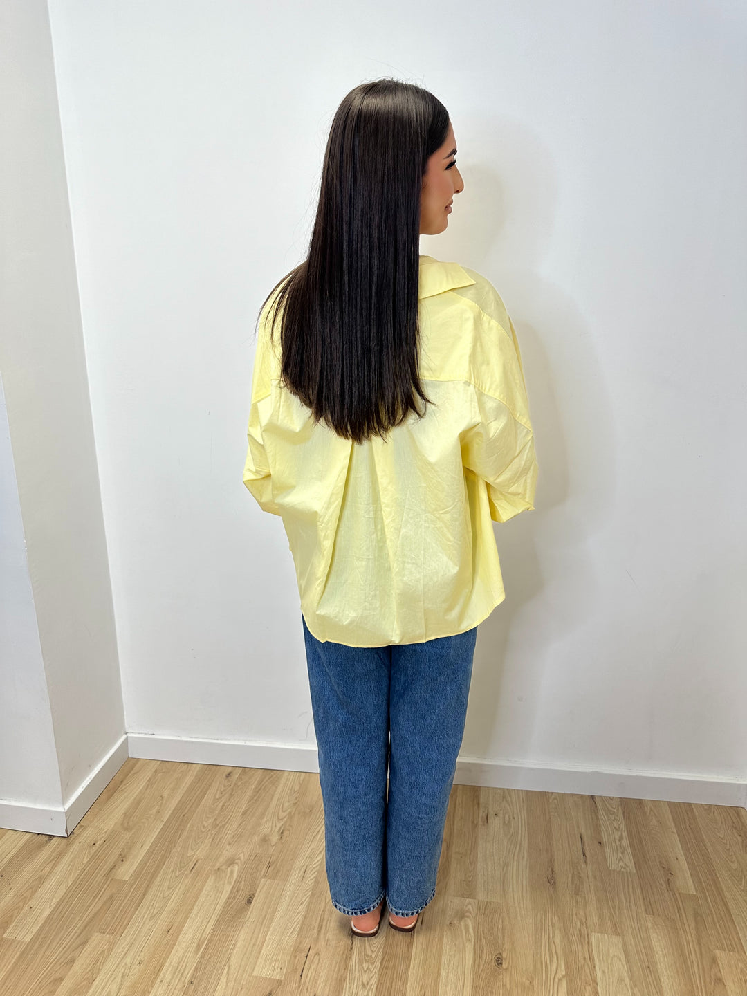 Chemise ample jaune