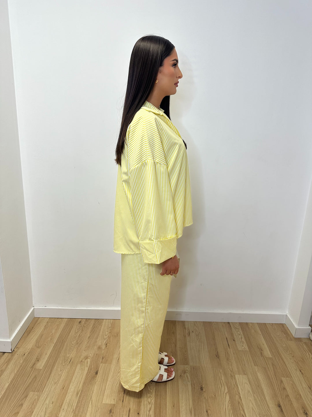 Ensemble chemise jaune