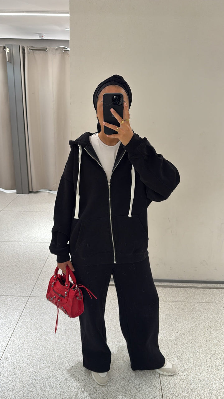 Ensemble jogging noir