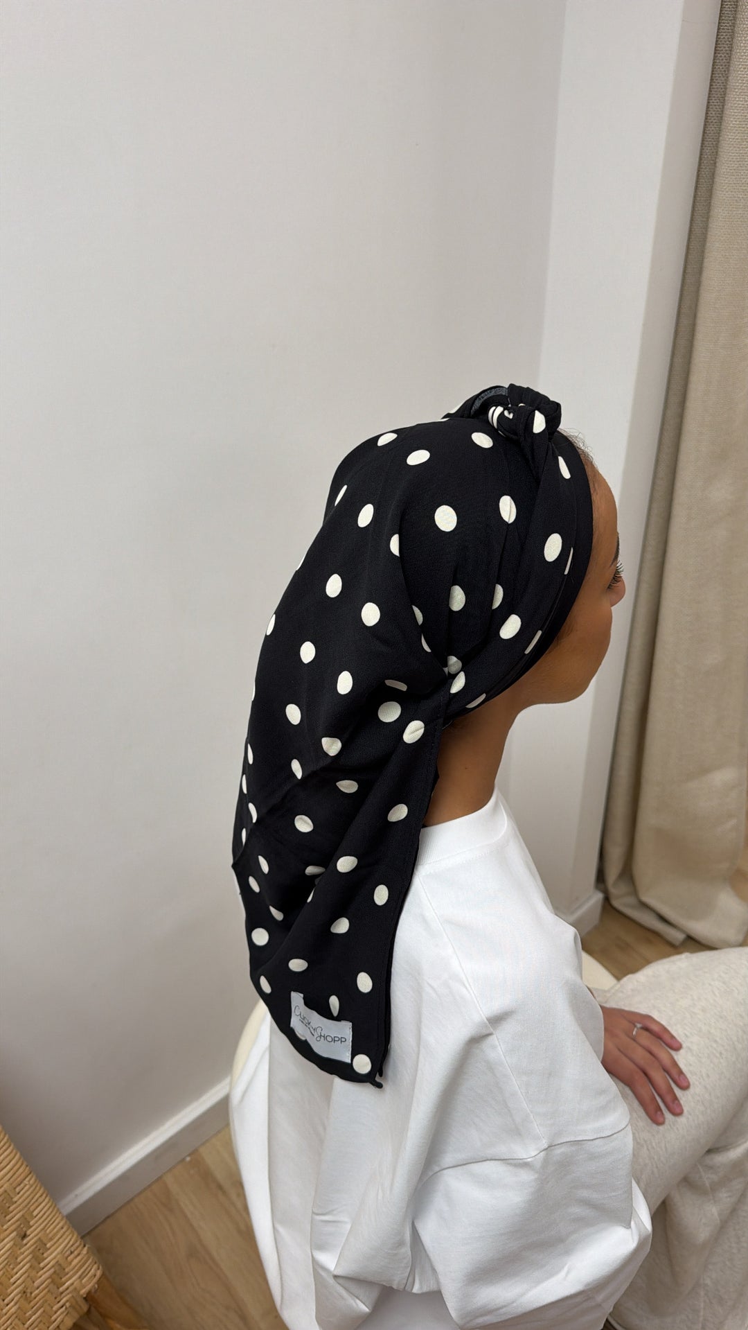 Carré en coton à gros pois – édition limitée