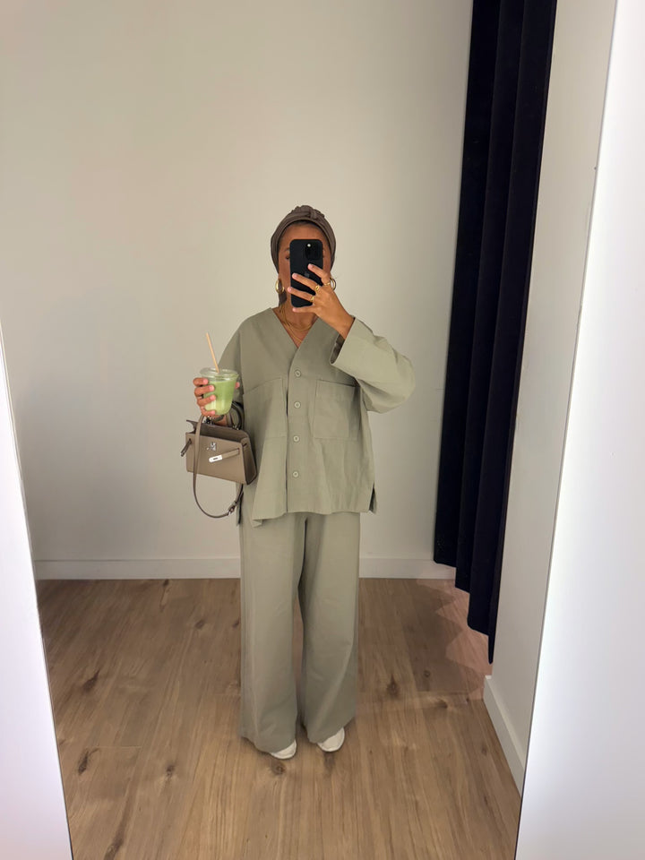 Ensemble chemise en coton