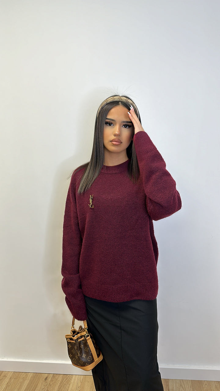 Pull bordeaux