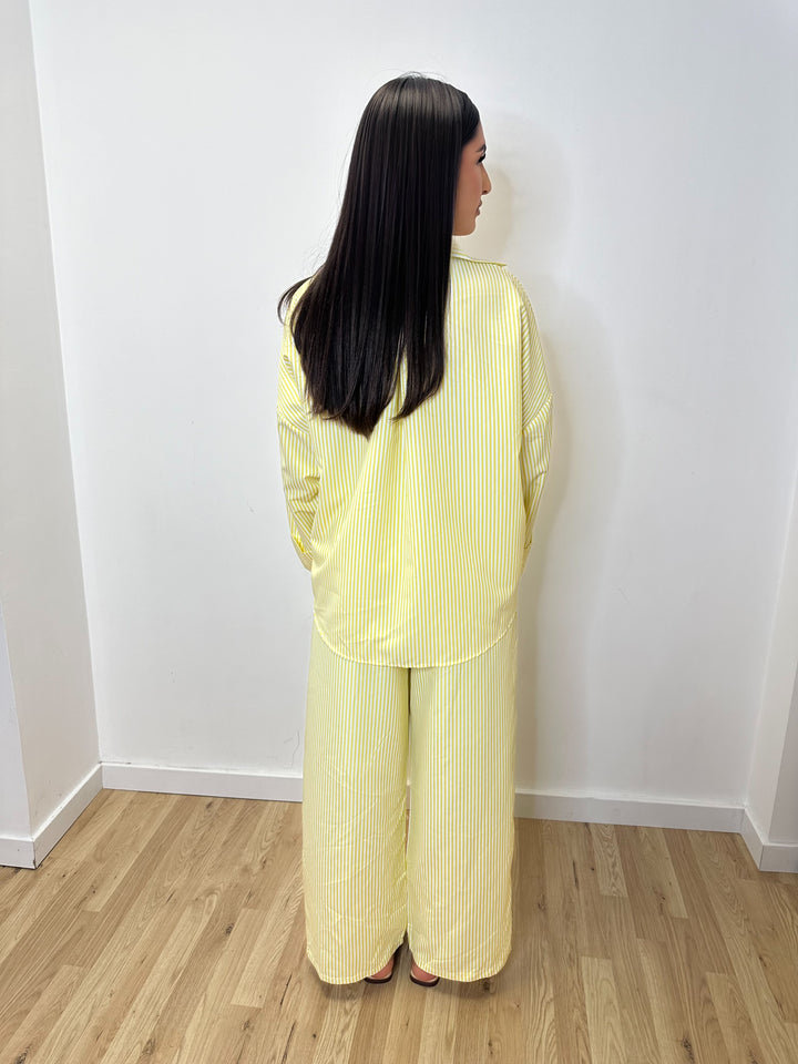 Ensemble chemise jaune