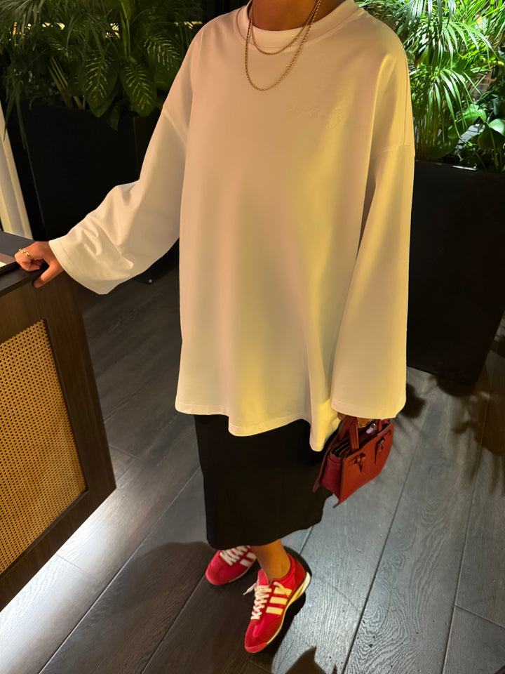 T-SHIRT CLICK AND SHOPP BLANC