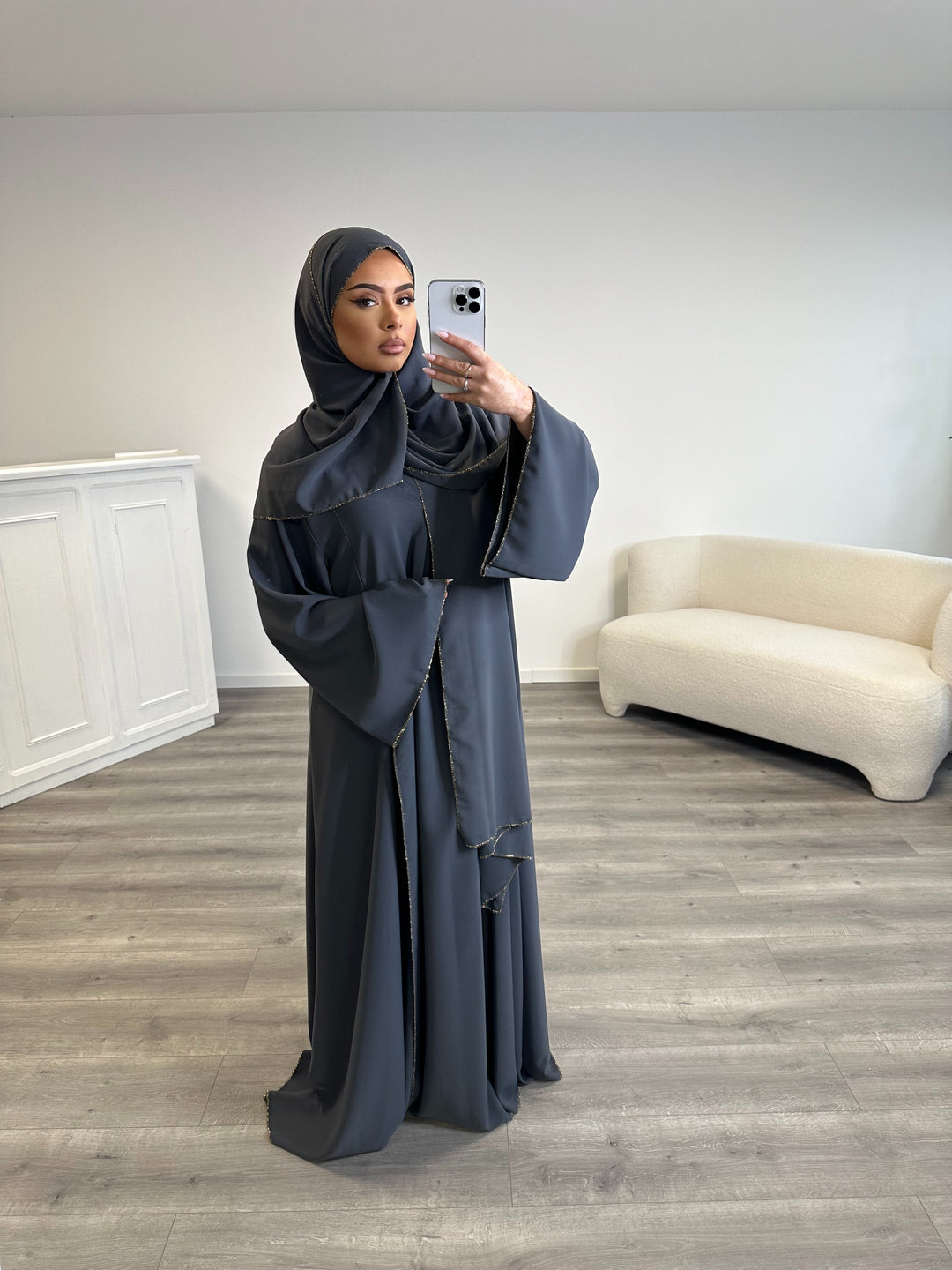 Abaya Dubai Gris