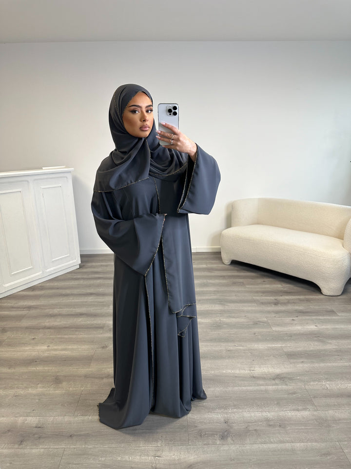 Abaya Dubai Gris