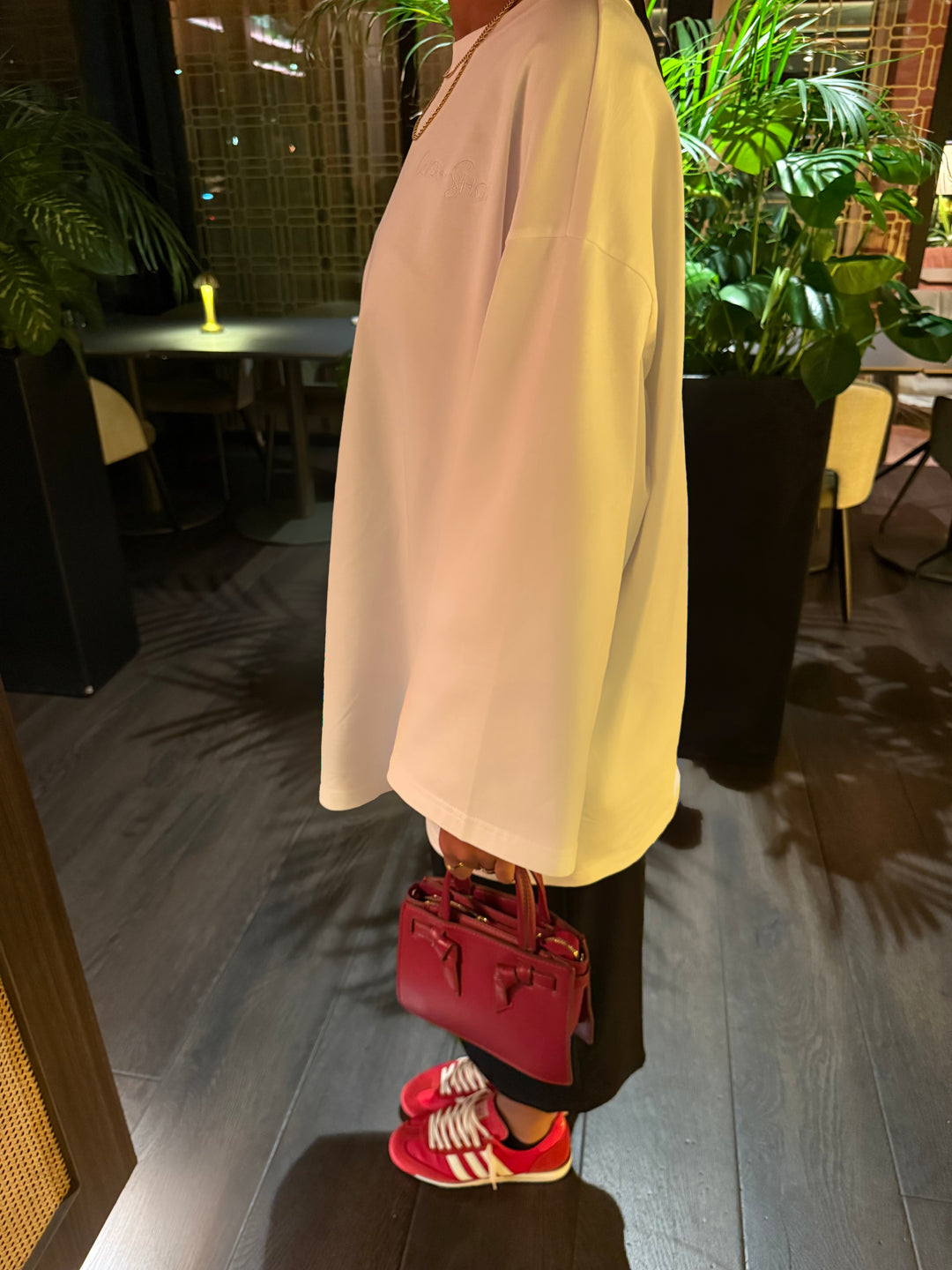 T-SHIRT CLICK AND SHOPP BLANC