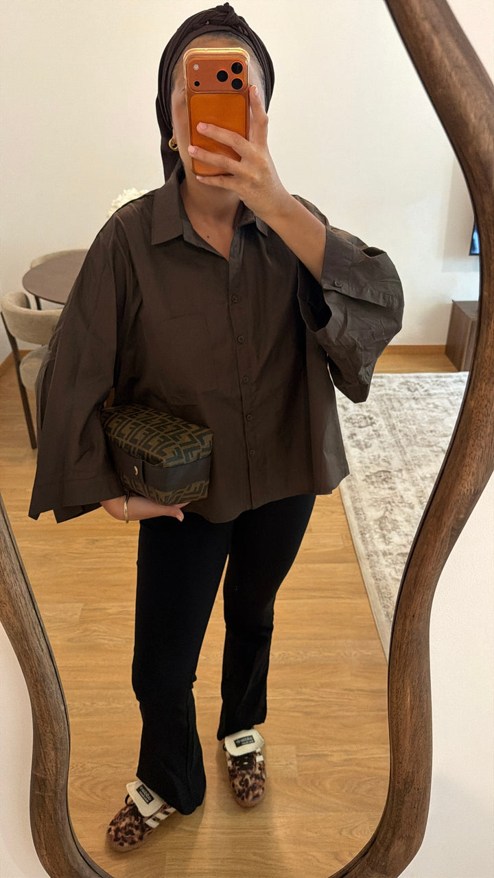 Chemise Mila marron