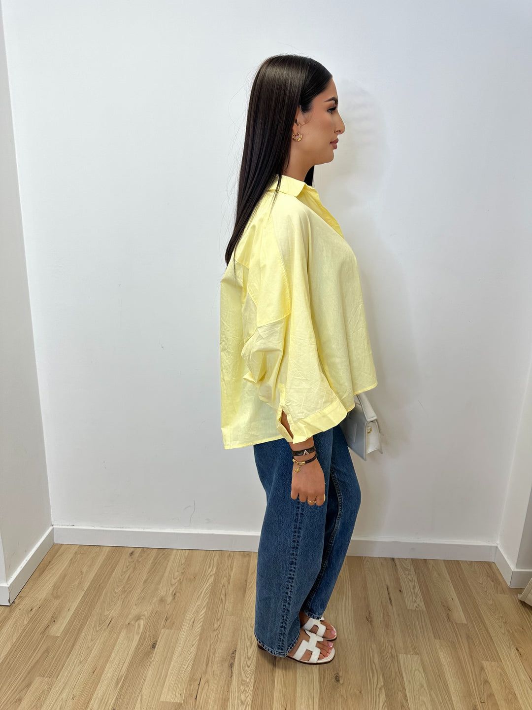 Chemise ample jaune