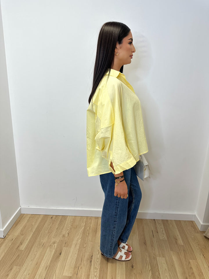 Chemise ample jaune