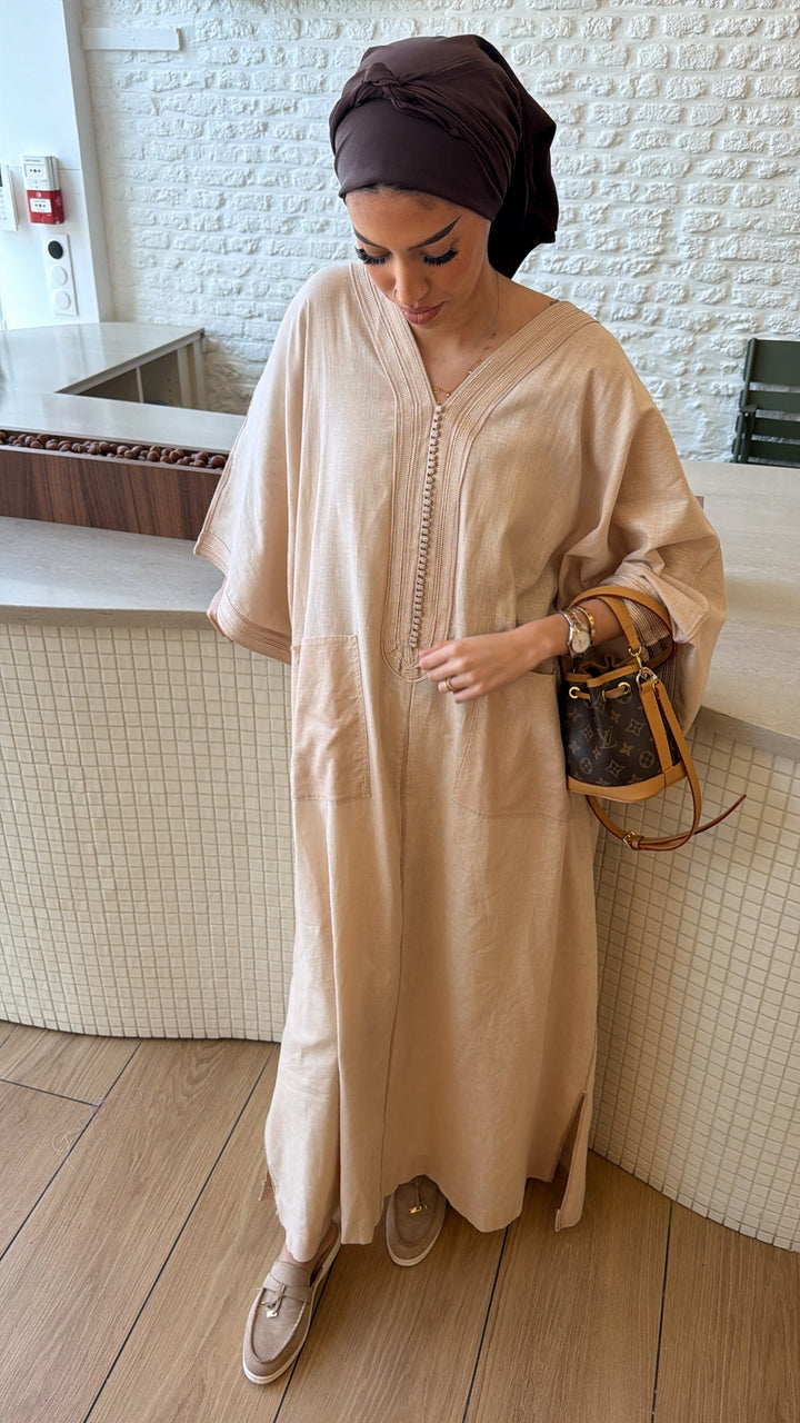 Gandoura NEYLA BEIGE