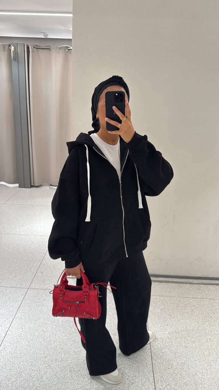 Ensemble jogging noir