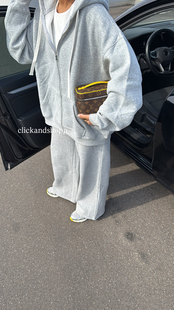 Veste ensemble jogging gris